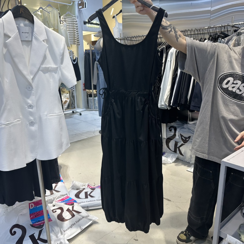 A2/D2韓國代購㊣女士新款25春夏休閑真品職業推薦時尚連衣裙A2/D2連衣裙圖色2