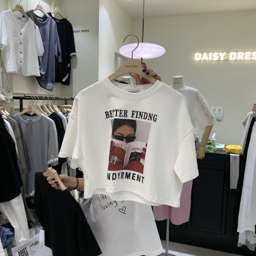 DAISY DRESS東大門㊣直郵女士新品職業熱賣推薦休閑時尚T恤DAISY DRESST恤圖色3