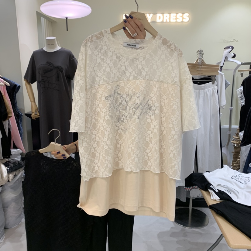 DAISY DRESS韓國直郵㊣女裝新品休閑熱賣25春夏推薦時尚T恤DAISY DRESST恤圖色3