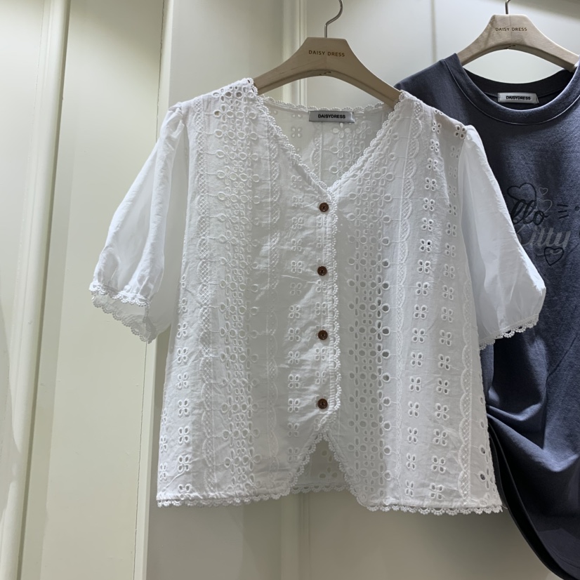 DAISY DRESS東大門㊣實拍女裝新品休閑人氣25春夏襯衫蕾絲衫DAISY DRESS襯衫/蕾絲衫