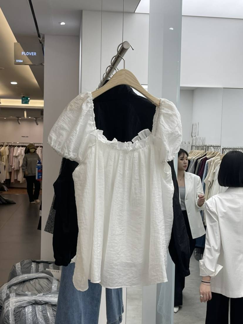 PLOVER韓國直郵東大門實拍女裝新品休閑時尚人氣襯衫蕾絲衫NODE 925襯衫/蕾絲衫