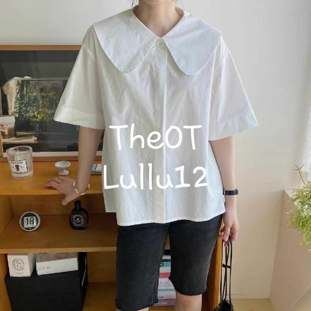 LULLU12-룰루12-OT韓國直郵東大門實拍女裝新款職業襯衫蕾絲衫LULLU12-룰루12-OT襯衫/蕾絲衫