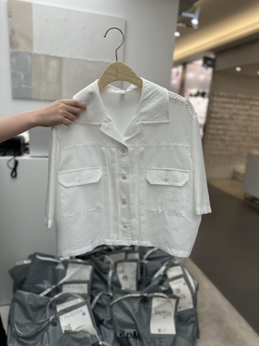 PLO_VER韓國直郵女裝新品真品推薦休閑人氣時尚職業襯衫蕾絲衫NODE 925襯衫/蕾絲衫