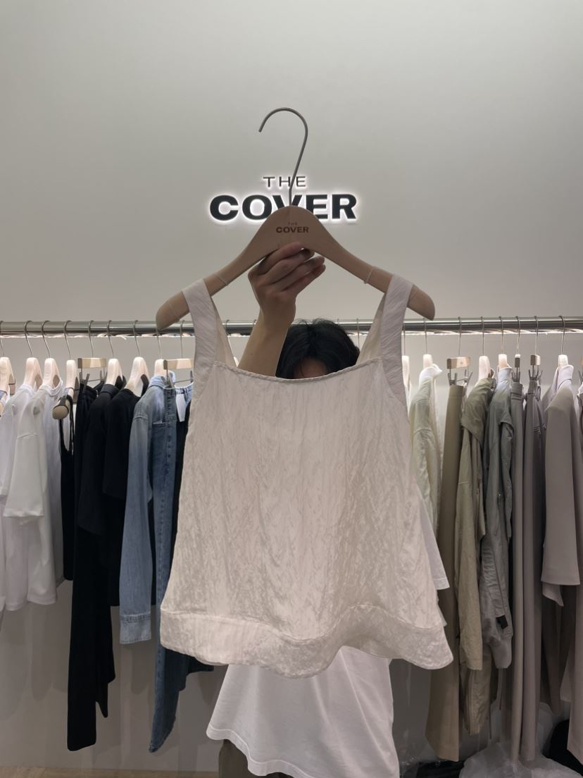 THE COVER直郵韓國代購女裝新款時尚熱賣推薦休閑吊帶背心THE COVER吊帶/背心