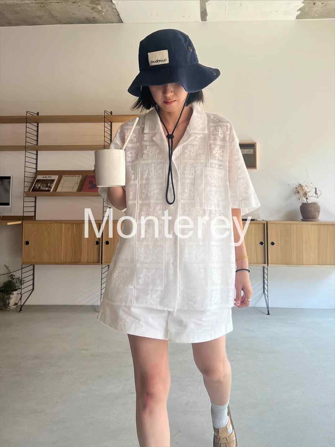 MONTEREY韓國直郵女裝新品真品熱賣24春夏時尚襯衫蕾絲衫MONTEREY襯衫/蕾絲衫