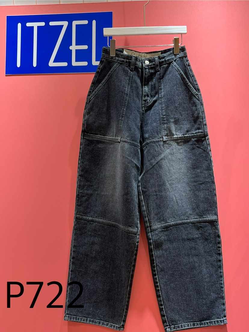 ITZEL直郵韓國代購女裝新品休閑時尚熱賣職業人氣真品牛仔褲ITZEL牛仔褲