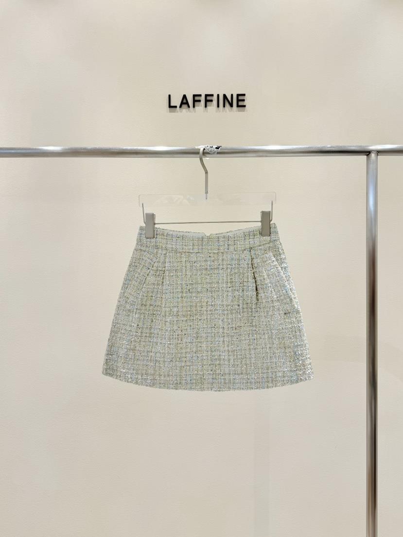 LAFFINE-P韓國直郵東大門代購女裝新品熱賣24秋冬短裙花呢LAFFINE-P短裙