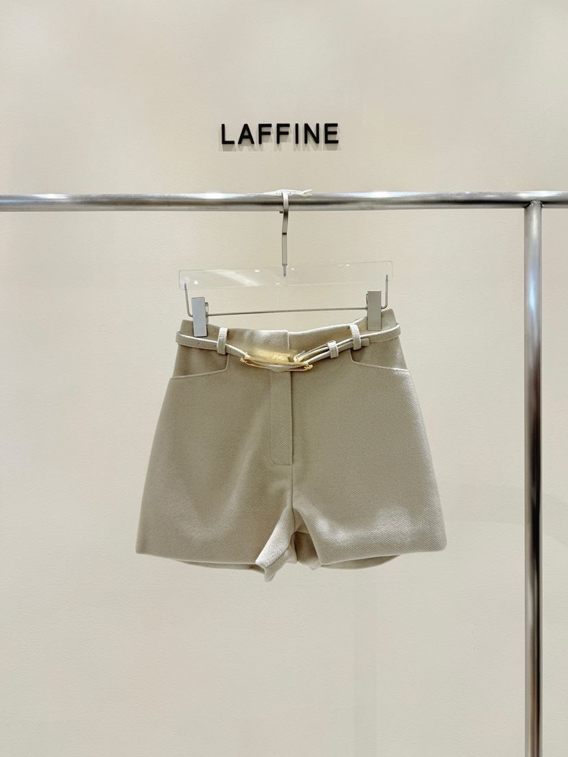 LAFFINE-P韓國直郵女裝新款真品休閑人氣時尚熱賣短褲含腰帶LAFFINE-P短褲