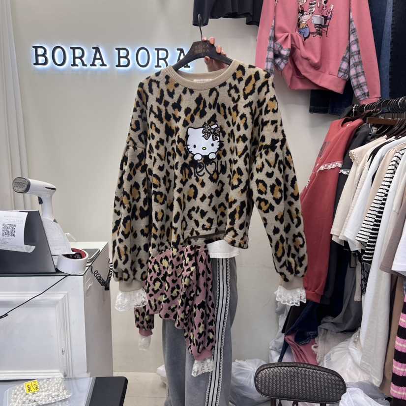 BORA BORA韓國直郵女裝新品時尚人氣推薦真品休閑職業針織衫BORA BORA針織衫