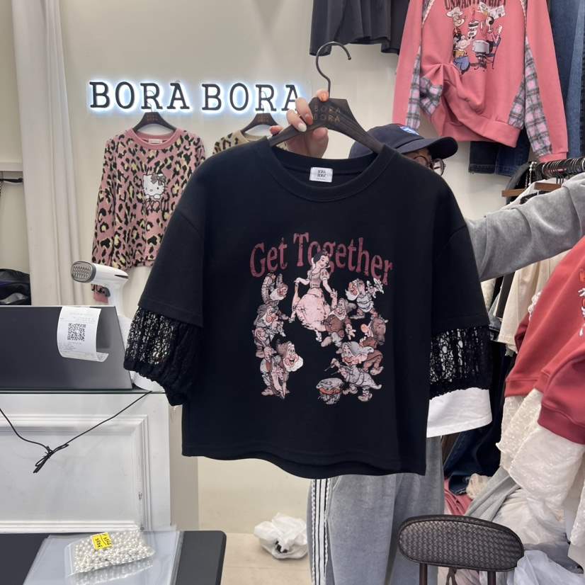 BORA BORA直郵韓國代購女裝新品人氣熱賣真品推薦時尚休閑T恤BORA BORAT恤