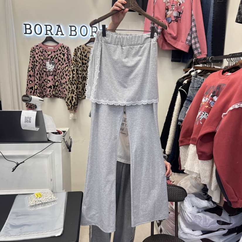 BORA BORA韓國直郵女裝新品24秋冬職業熱賣時尚裙褲假兩件BORA BORA裙褲