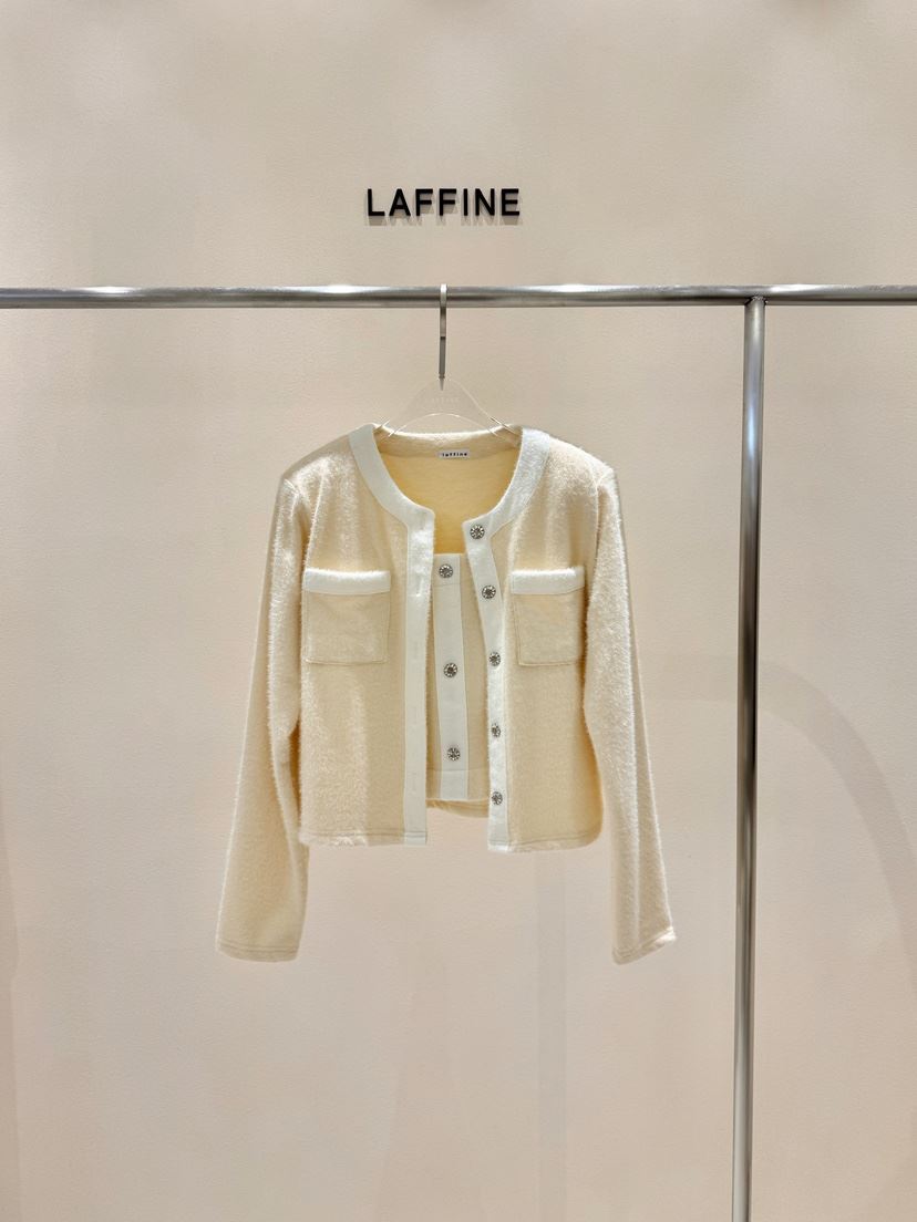 LAFFINE-P韓國直郵東大門實拍女裝新品推薦針織衫不含內搭開衫駝色LAFFINE-P針織衫