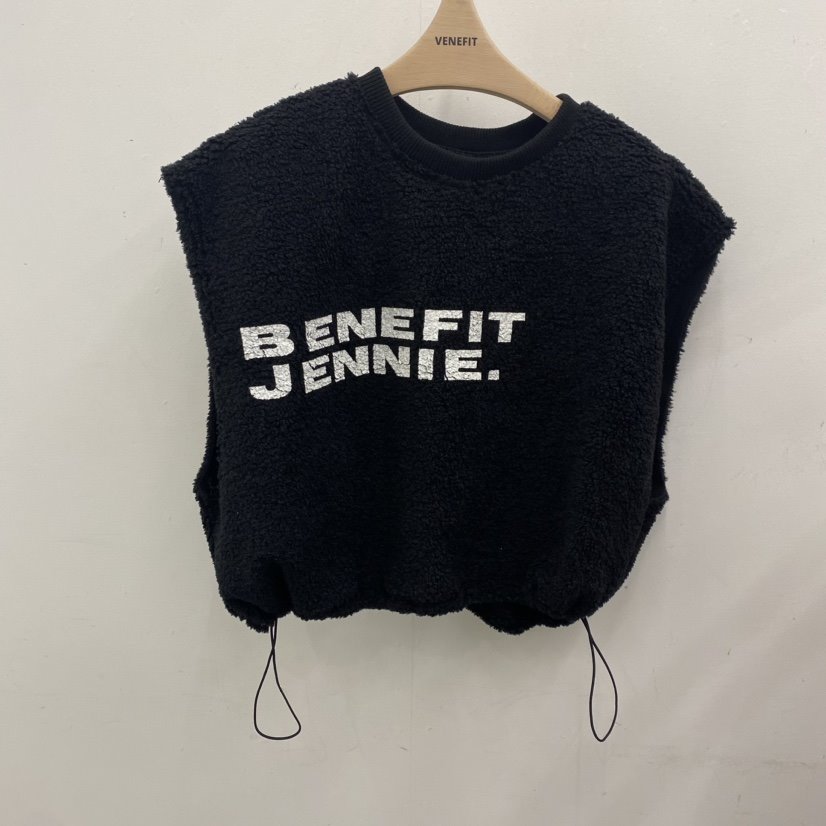 VENEFIT/JENNIE韓國直郵東大門實拍女裝新款時尚24秋冬馬甲抓絨VENEFIT/JENNIE馬甲