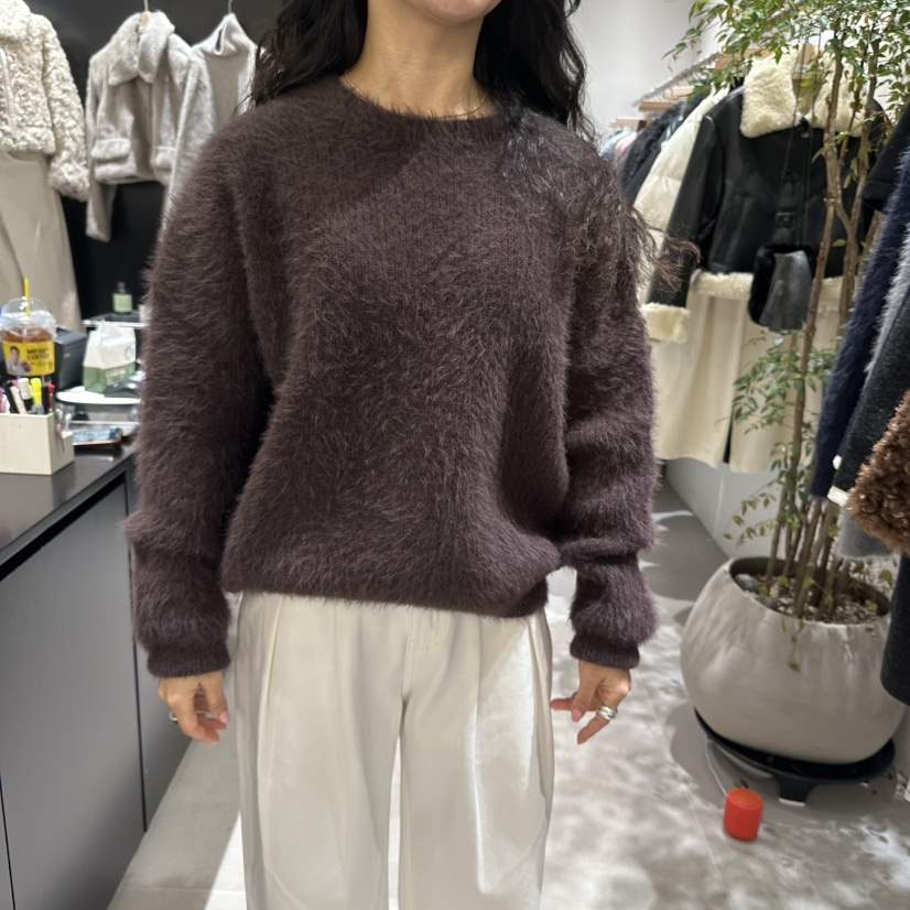 101SHOWROOM/AYCE韓國直郵女裝新品真品24秋冬針織衫羊駝毛101SHOWROOM/AYCE針織衫