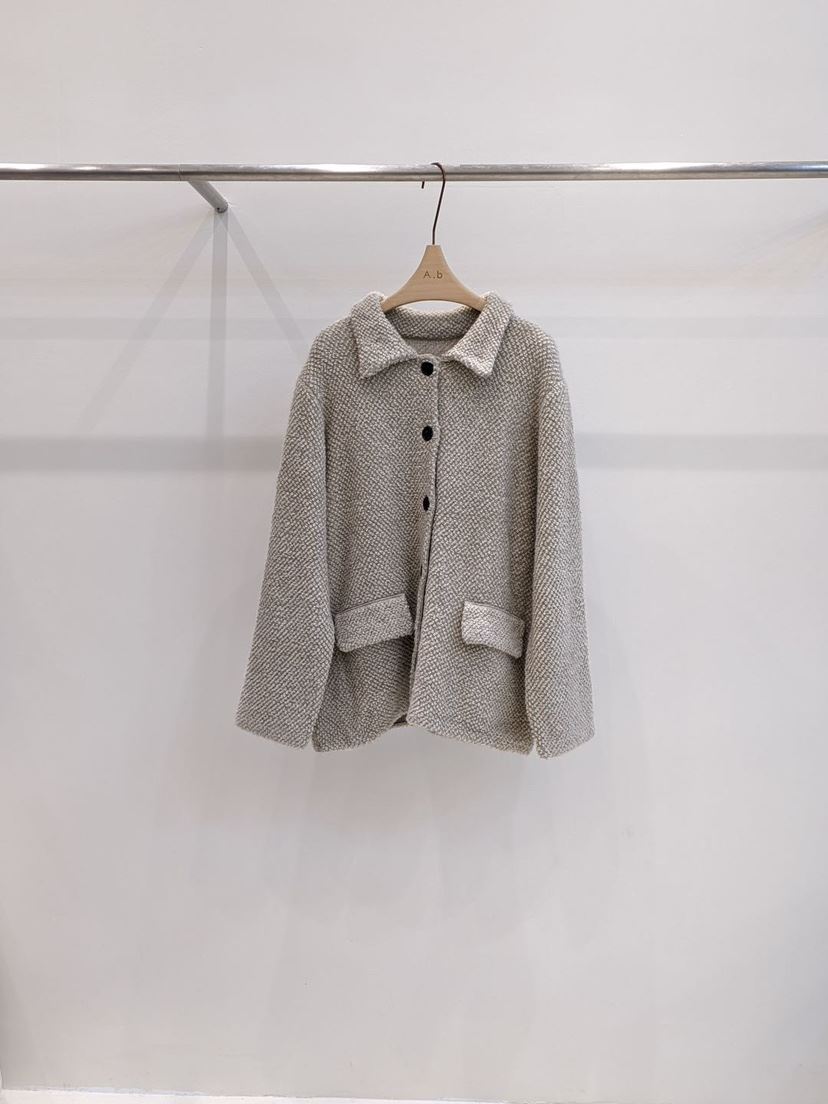 A.b/AUTUMN BEIGE韓國直郵女裝新品24秋冬休閑短款大衣A.b/AUTUMN BEIGE短款大衣