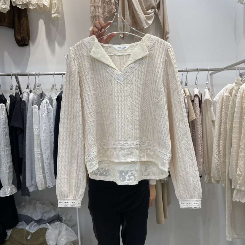 THE LENA東大門直郵女士新品熱賣真品人氣時尚職業襯衫蕾絲衫NWEOL襯衫/蕾絲衫
