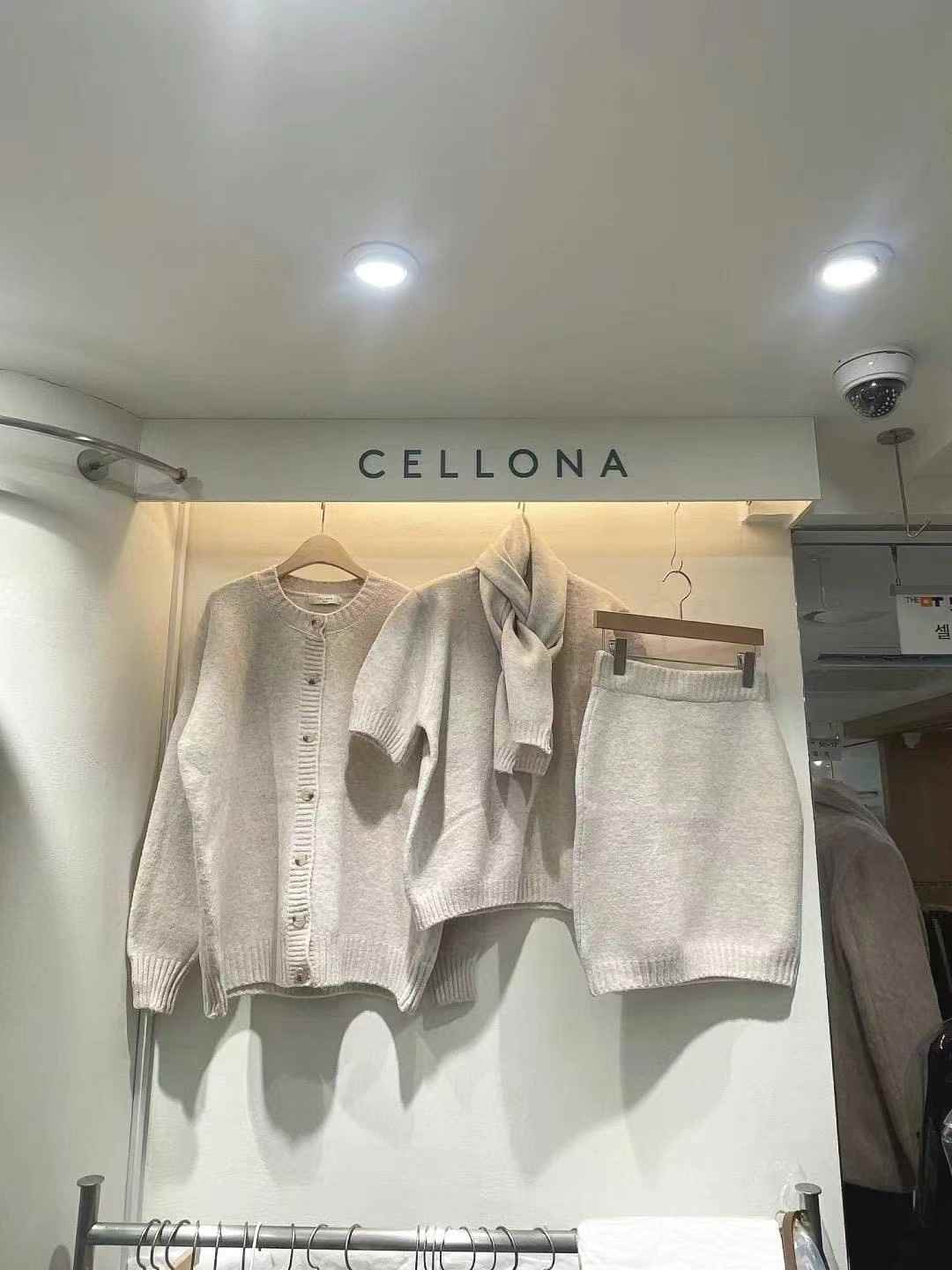 CELLONA直郵韓國代購女裝新品熱賣人氣24秋冬休閑套裝含圍巾CELLONA套裝