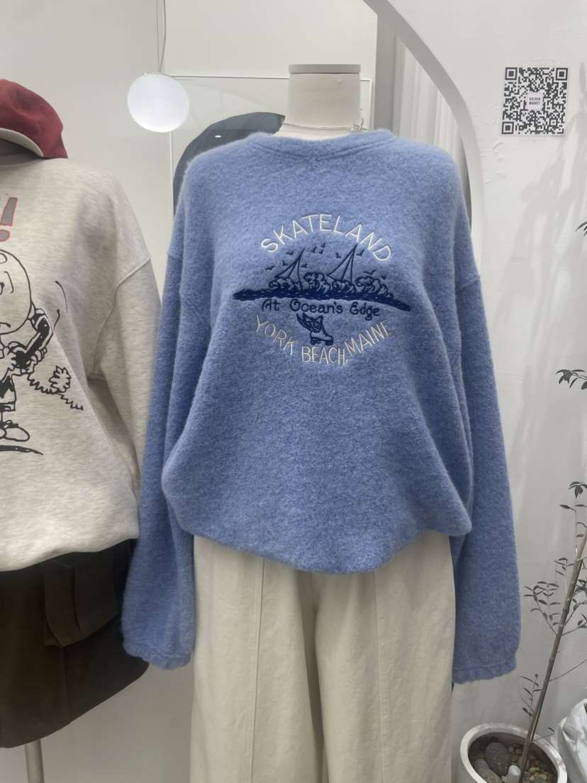 GOLDEN MARKET韓國直郵女裝新品職業推薦24秋冬真品衛衣刺繡GOLDEN MARKET衛衣