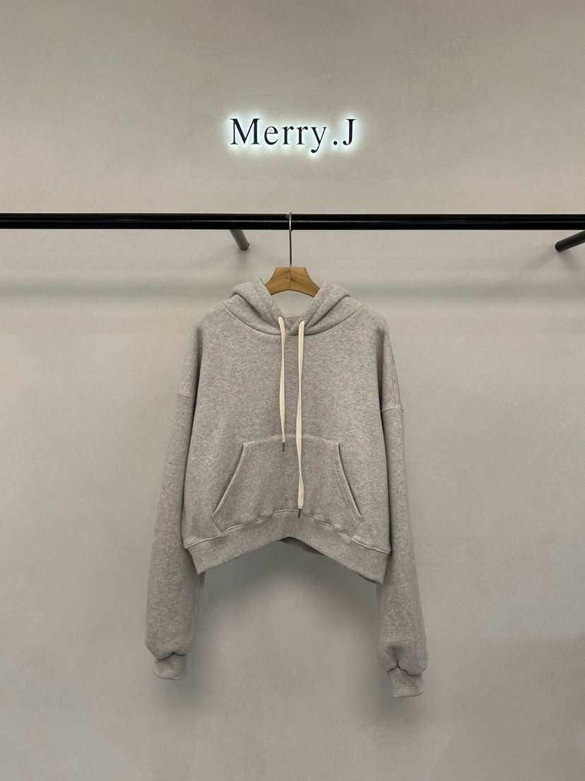 MERRY-J韓國直郵東大門代購女裝新款推薦熱賣職業衛衣拉絨MERRY-J衛衣