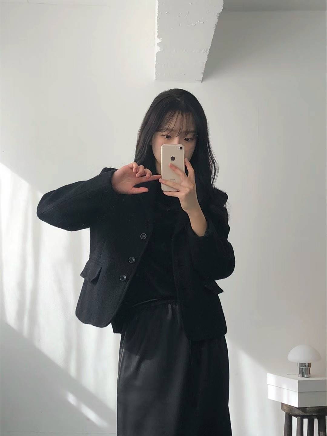 CLOSER東大門實拍女裝新款24秋夏真品職業時尚休閑夾克羊毛CLOSER夾克