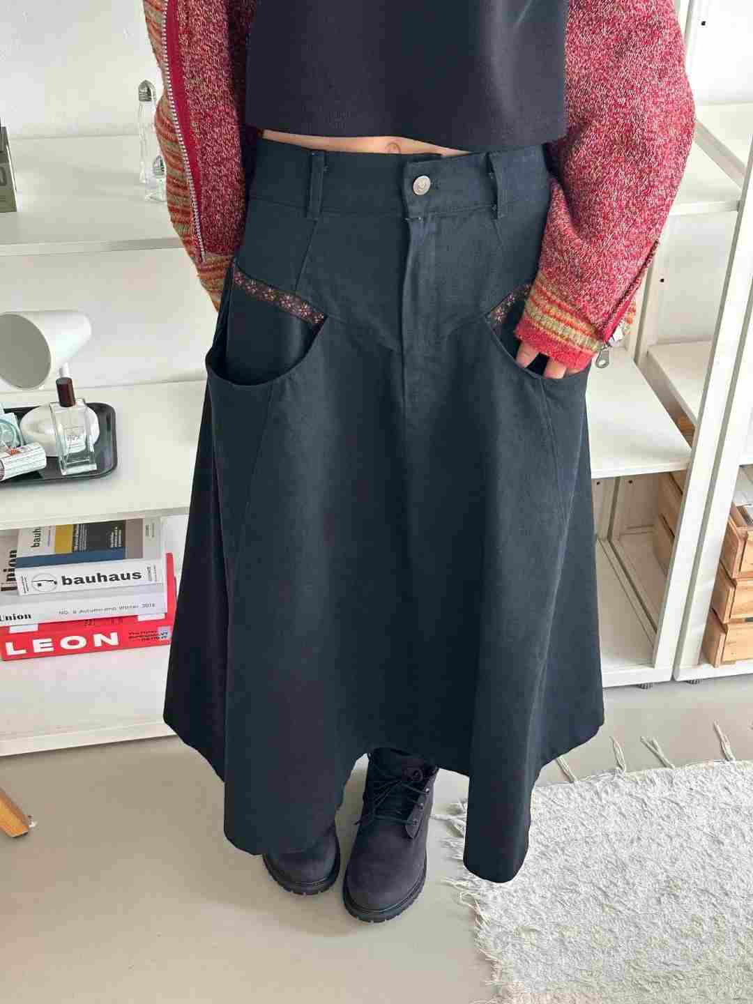 EXCUSE韓國直郵東大門代購女裝新品真品時尚職業休閑人氣長裙EXCUSE長裙
