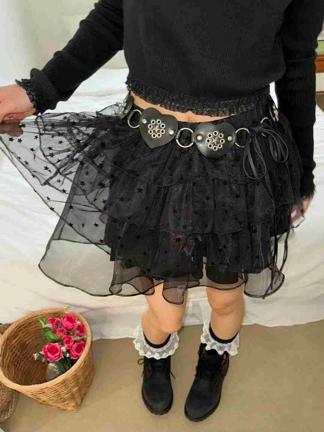 EXCUSE韓國直郵東大門實拍女裝新品人氣24秋冬推薦時尚短裙EXCUSE短裙