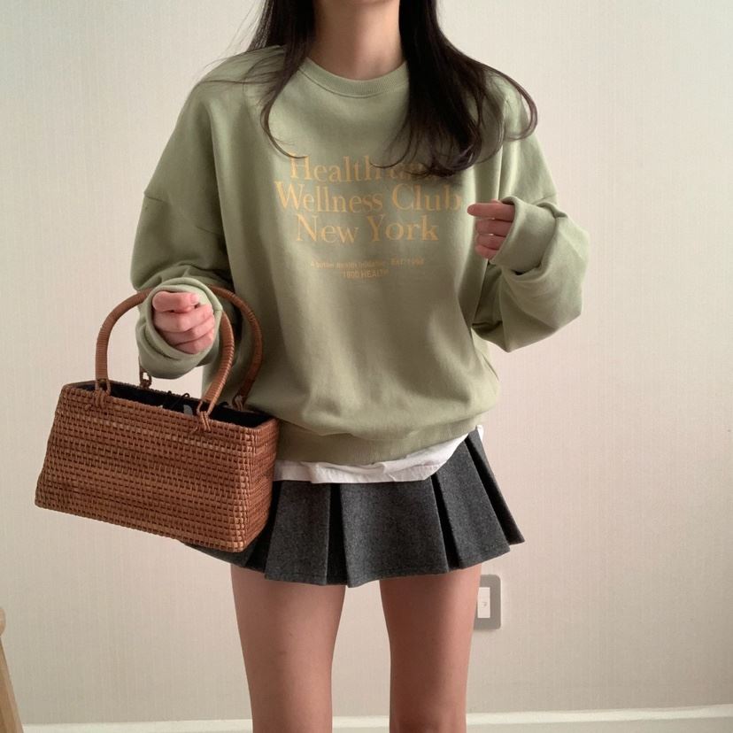 HELLO JINI韓國直郵女裝新品人氣24秋冬真品休閑時尚職業衛衣HELLO JINI衛衣