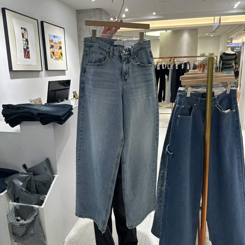 GRAYMELLOW直郵韓國代購女裝新品24秋冬熱賣推薦牛仔褲春款GRAYMELLOW牛仔褲