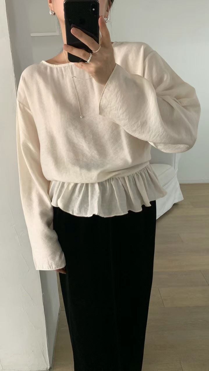 FLAMINGO韓國代購女裝新品人氣真品休閑職業熱賣襯衫蕾絲衫FLAMINGO襯衫/蕾絲衫