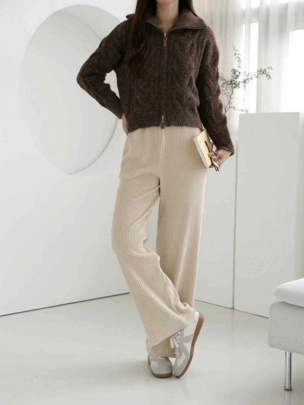 MU 뮤-T東大門代購女士新品職業推薦熱賣25春夏人氣休閑褲MU 뮤-T休閑褲