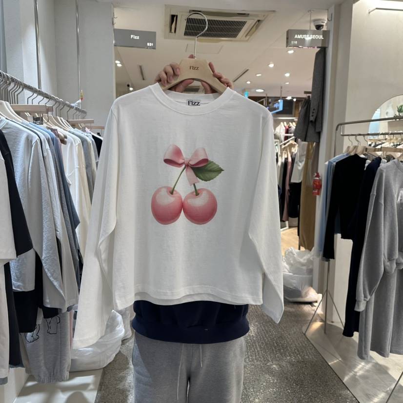 FIZZ韓國代購女士新品推薦時尚熱賣休閑人氣25春夏真品職業T恤FIZZT恤