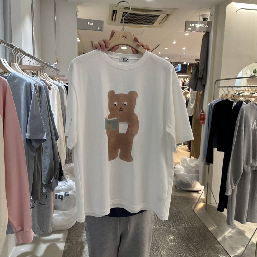 FIZZ韓國直郵女士新款人氣熱賣真品推薦職業時尚25春夏休閑T恤FIZZT恤