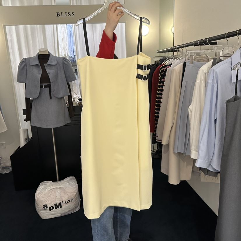 BLISS韓國代購女裝新品25春夏熱賣真品推薦人氣休閑職業連衣裙BLISS連衣裙