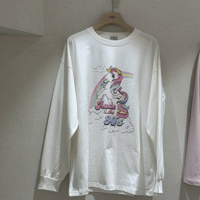 FIZZ韓國直郵女裝新品職業人氣真品熱賣時尚推薦25春夏長袖T恤FIZZ長袖T恤