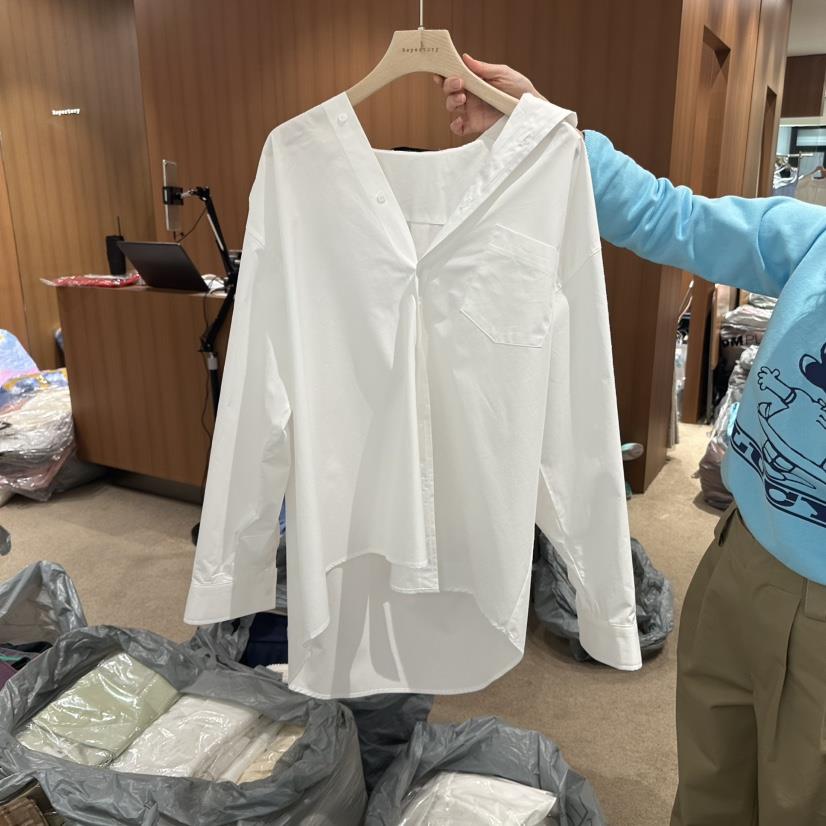 REPERTORY韓國直郵東大門實拍女裝新款時尚推薦25春季襯衫蕾絲衫REPERTORY襯衫/蕾絲衫