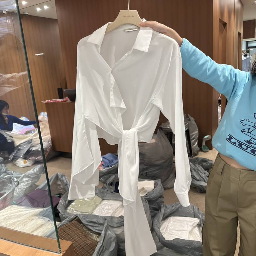 REPERTORY東大門直郵女裝新款熱賣真品人氣職業休閑襯衫蕾絲衫REPERTORY襯衫/蕾絲衫