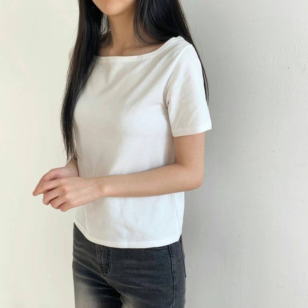 WOO SUNG韓國直郵女裝新款推薦人氣25春夏熱賣時尚T恤莫代爾WOO SUNGT恤