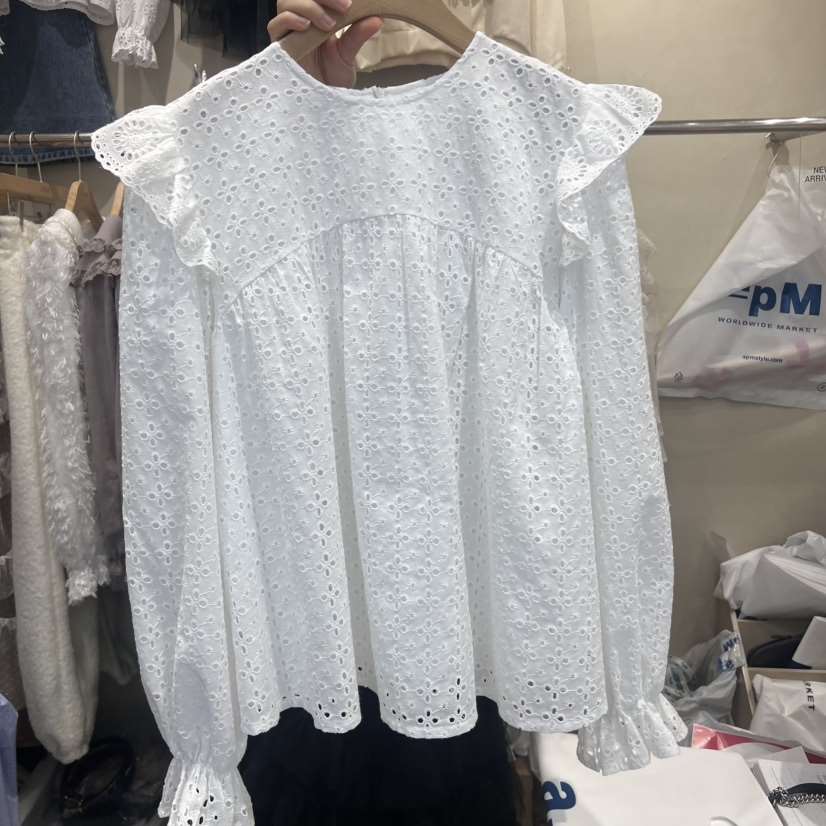 J PEAK/BY FLOW韓國直郵東大門代購女裝新品25春夏襯衫蕾絲衫J PEAK襯衫/蕾絲衫