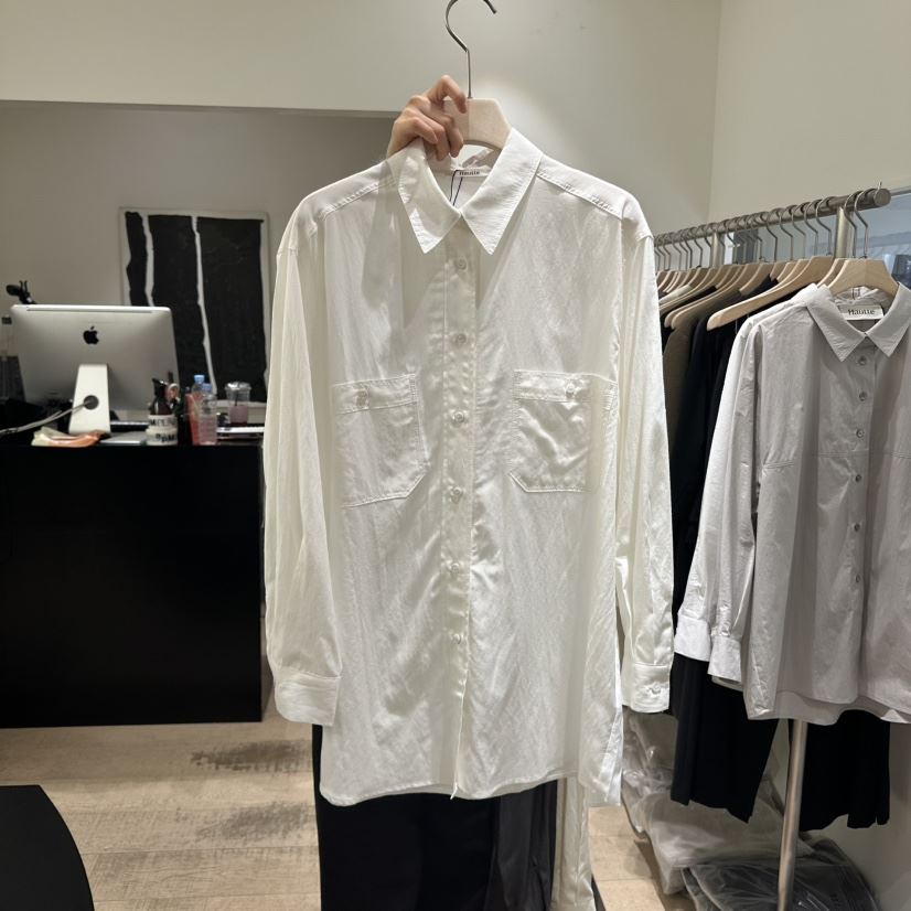 HAUTTE-P直郵韓國代購女裝新品人氣職業25春夏襯衫蕾絲衫口袋HAUTTE襯衫/蕾絲衫