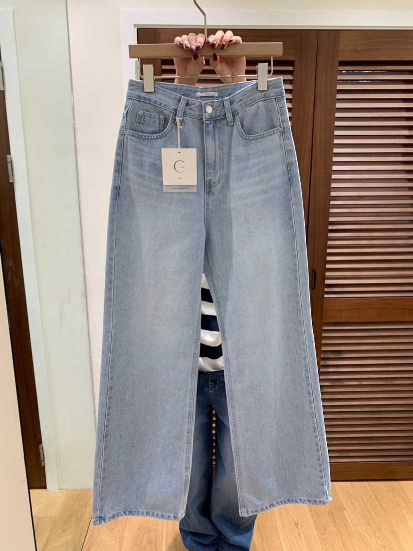 GILLI直郵韓國代購女裝新款真品25春夏人氣時尚推薦熱賣牛仔褲GILLI牛仔褲