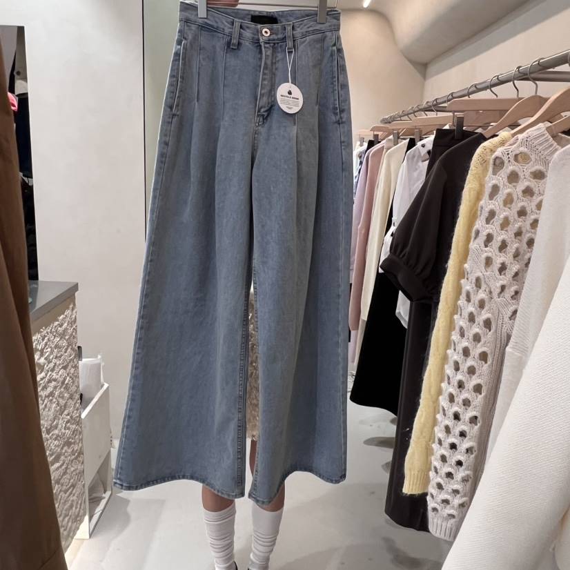 LEAP韓國直郵東大門實拍女裝新品休閑推薦人氣熱賣時尚牛仔褲NINESQUARED牛仔褲