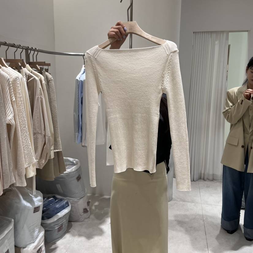 GLOW AND NYMPH韓國直郵女裝新品時尚職業真品休閑針織衫GLOW AND NYMPH針織衫