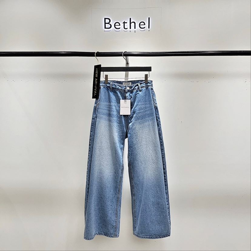 BETHEL韓國直郵女裝新款時尚真品人氣職業25春夏休閑牛仔褲BETHEL牛仔褲