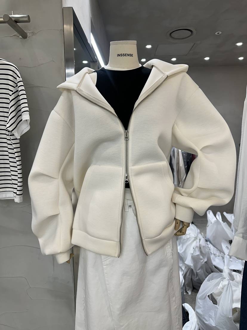 INSSENSE-A直郵韓國代購女裝新款休閑職業推薦人氣夾克連帽INSSENSE-A夾克