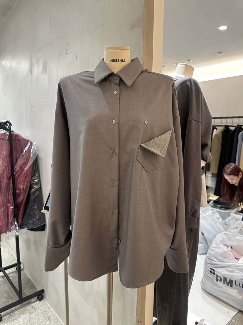 INSSENSE-A韓國直郵女裝新款熱賣休閑推薦時尚25春夏襯衫蕾絲衫INSSENSE-A襯衫/蕾絲衫