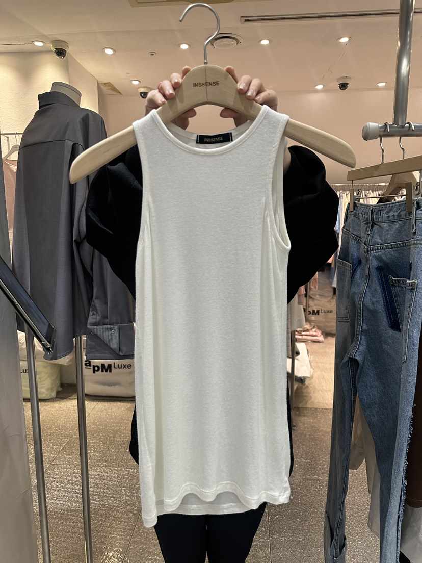 INSSENSE-A韓國直郵東大門實拍女裝新款職業熱賣吊帶背心柔軟INSSENSE-A吊帶/背心