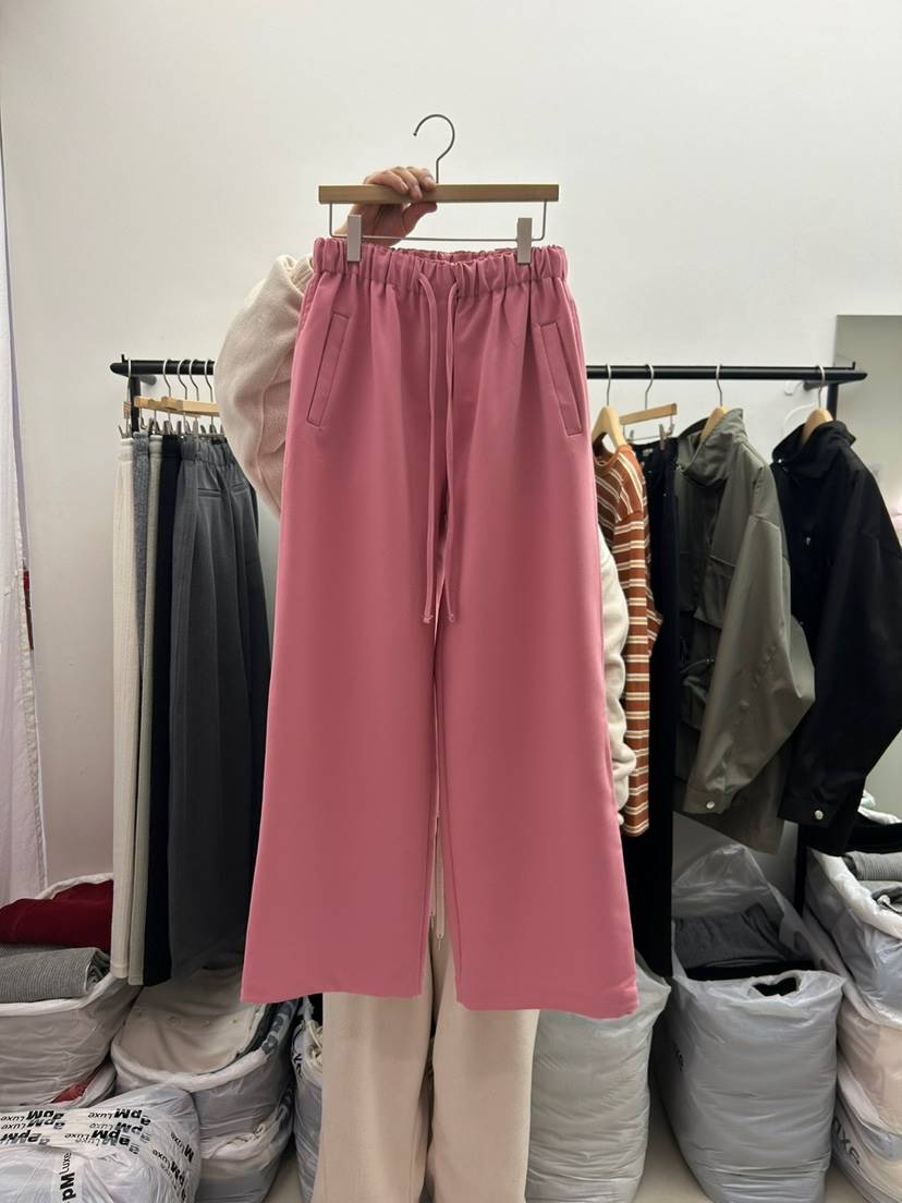 AS THOUGHT韓國直郵東大門實拍女裝新品人氣真品休閑褲寬松AS THOUGHT休閑褲