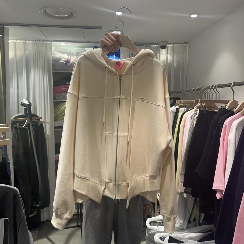 THE LOT東大門實拍女士新品職業熱賣推薦休閑衛衣拉鏈兜帽THE LOT/	LOT衛衣
