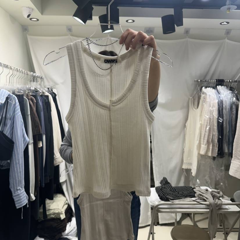 OWNS韓國代購女裝新款25春夏休閑人氣真品推薦熱賣吊帶背心OWNS吊帶/背心