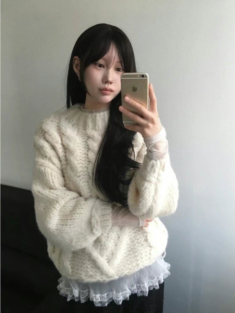 MOONGCHI韓國直郵女裝新品25春夏推薦職業真品熱賣休閑毛衣MOONGCHI毛衣